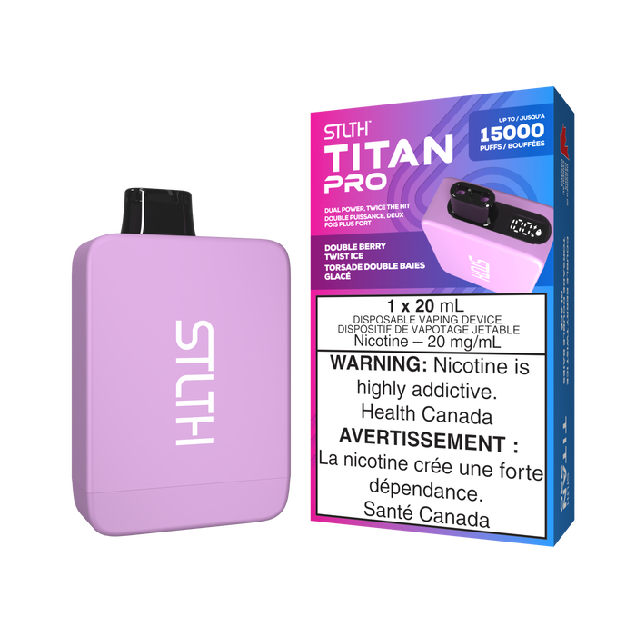 STLTH Titan Pro 15000 Puff Vape jetable rechargeable 20 ml