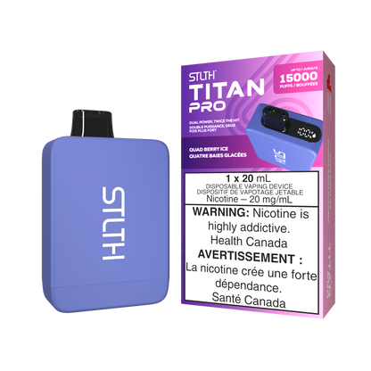 STLTH Titan Pro 15000 Puff Vape jetable rechargeable 20 ml