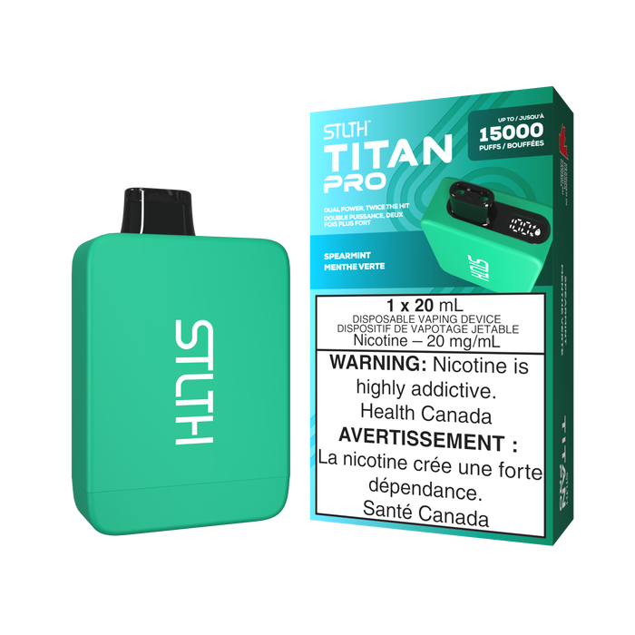 STLTH Titan Pro 15000 Puff Vape jetable rechargeable 20 ml