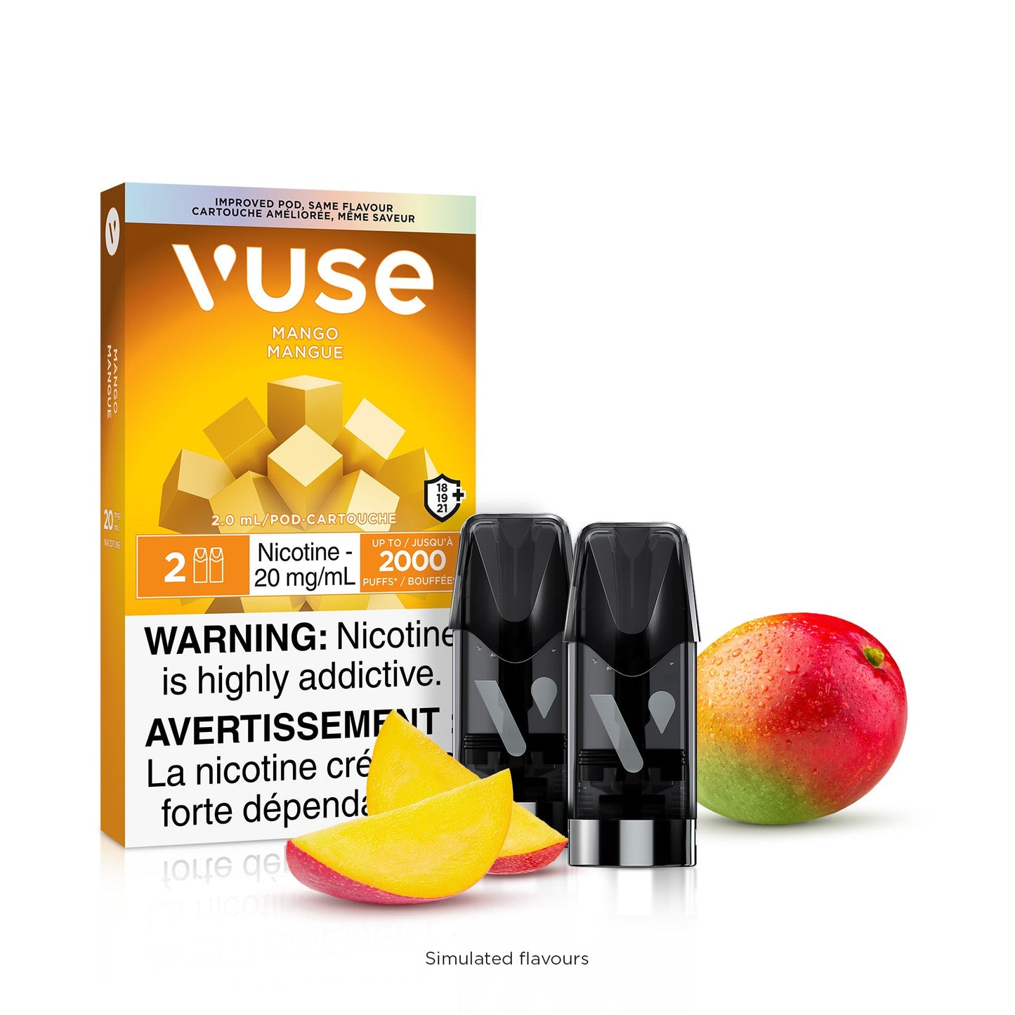 Vuse 2.0 - Capsules de remplacement pour ePod Mango