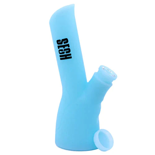 Sesh Angled Silicone 9" Glow in the Dark Bong