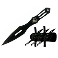 5.5″ Skull Spider Throwing Knife Set