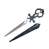 10.25″ Crimson Fleur Bodice Scissors Dagger