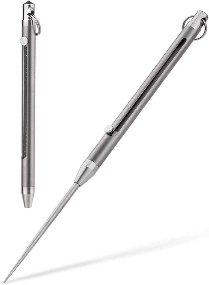 Titanium Portable Toothpick Keychain