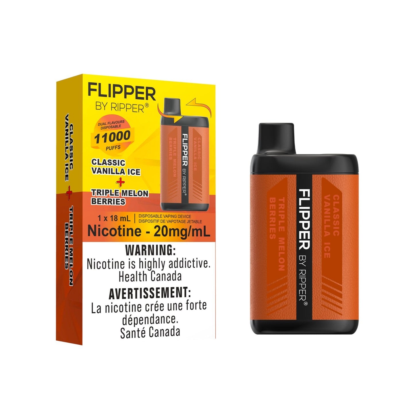 [Clearance] Gcore Flipper 11000 Puff Rechargeable Disposable Vape 18ml