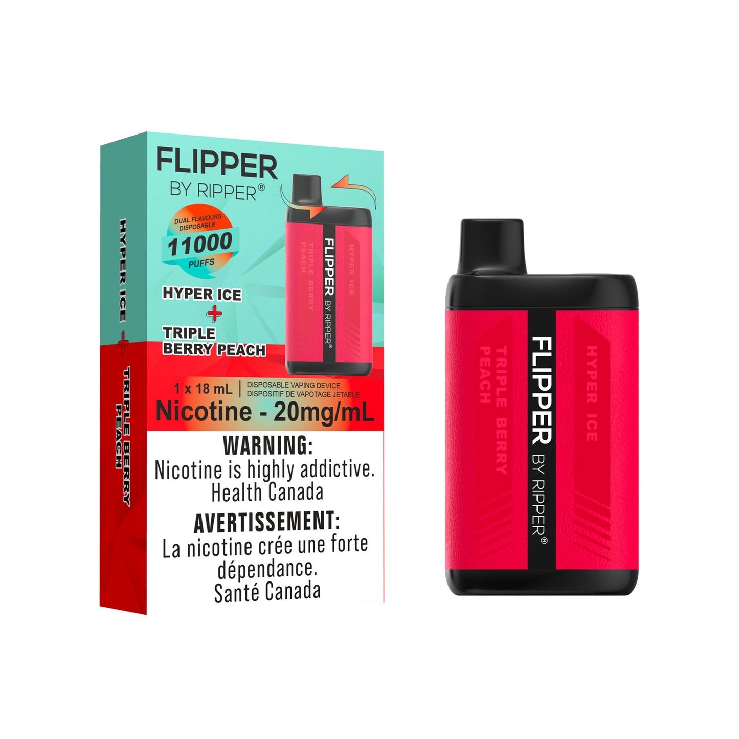 [Liquidation] Gcore Flipper 11000 Puff Vape jetable rechargeable 18 ml