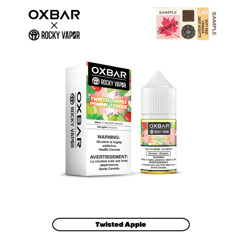 Rocky Vapor x Oxbar E-Liquids - Twisted Apple