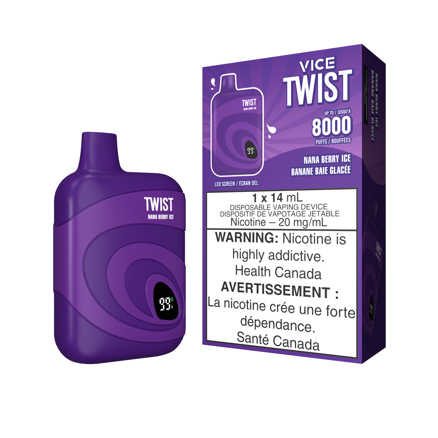 [CLEARANCE] Vice Twist 8000 Rechargeable Disposable Vape 14ml