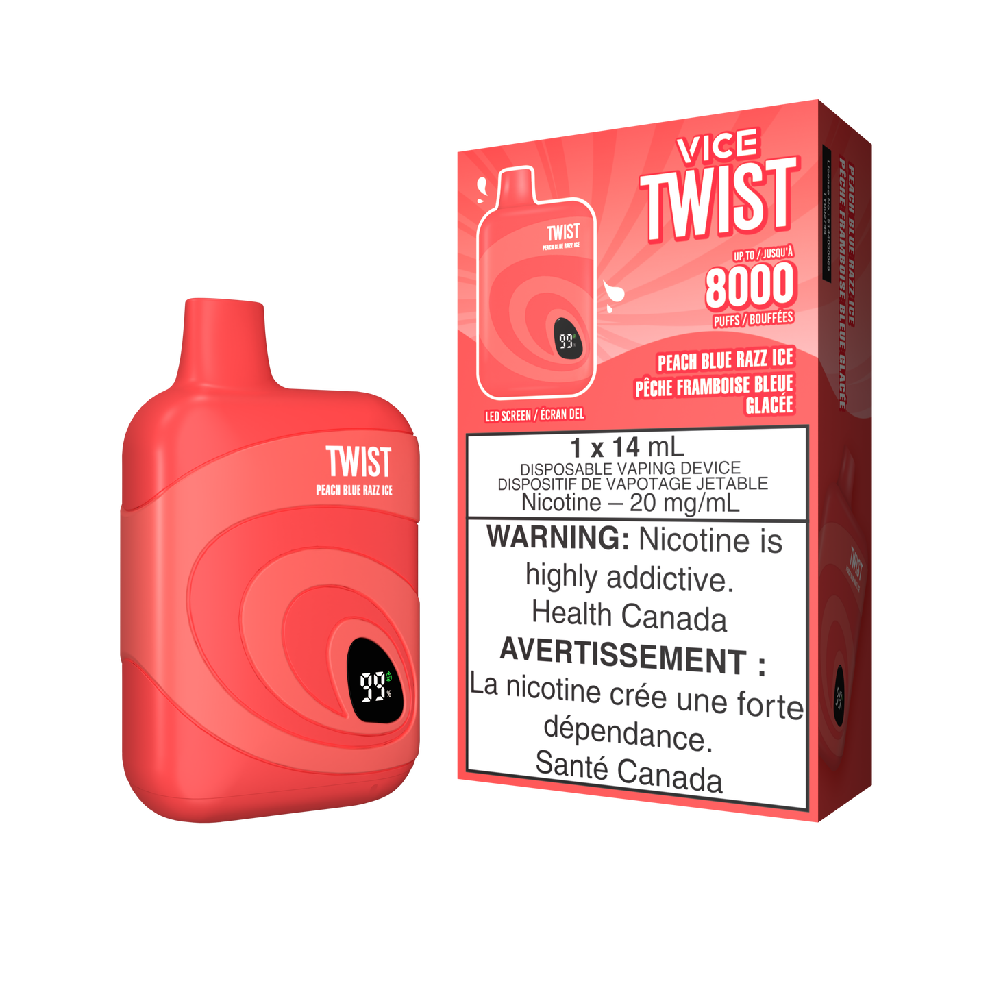 [CLEARANCE] Vice Twist 8000 Rechargeable Disposable Vape 14ml