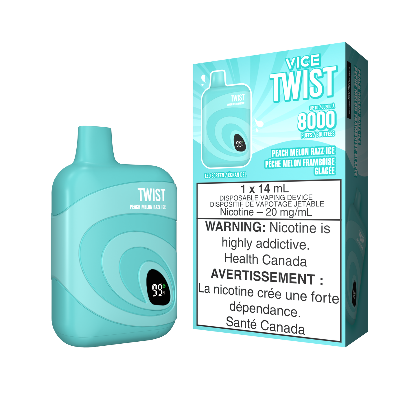 [DÉGAGEMENT] Vice Twist 8000 Vape jetable rechargeable 14 ml