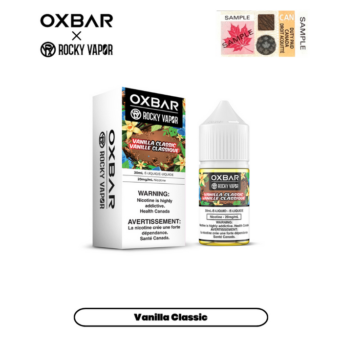 E-liquides Rocky Vapor x Oxbar - Vanille classique