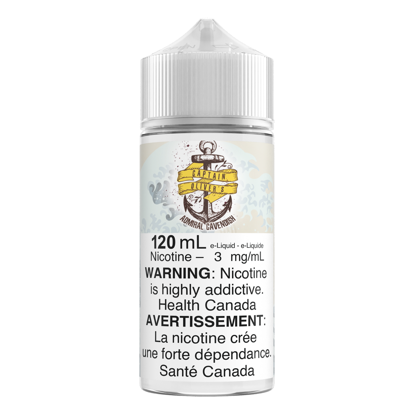 Captain Oliver's 120mL E-liquid - Admiral Cavendish