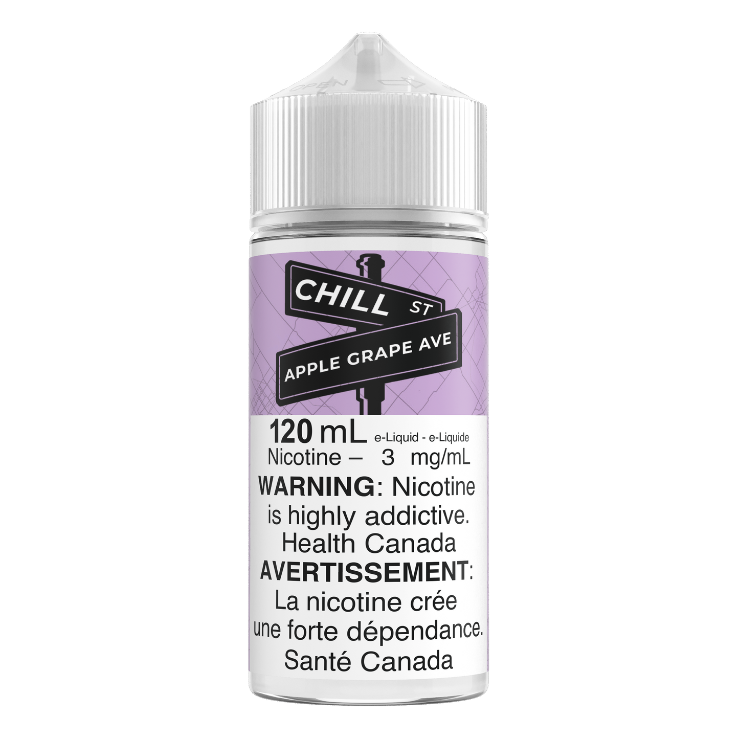 Chill St. 120mL E-liquid - Apple Grape Ave.