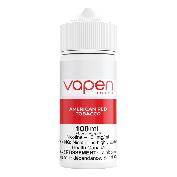 Tabac rouge américain - Jus Vapen * Nouveau nom Même saveur