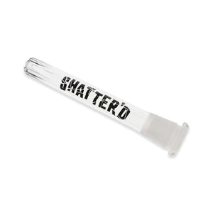 Shatter'd Glassworks - Tige descendante diffuse à fente verticale de 4 po - Extrémité fermée pour les dabs