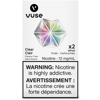 Vuse - Dosettes de remplacement ePod transparentes (sans saveur) [Disponibles Voir description]