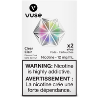 Vuse - Dosettes de remplacement ePod transparentes (sans saveur) [Disponibles Voir description]