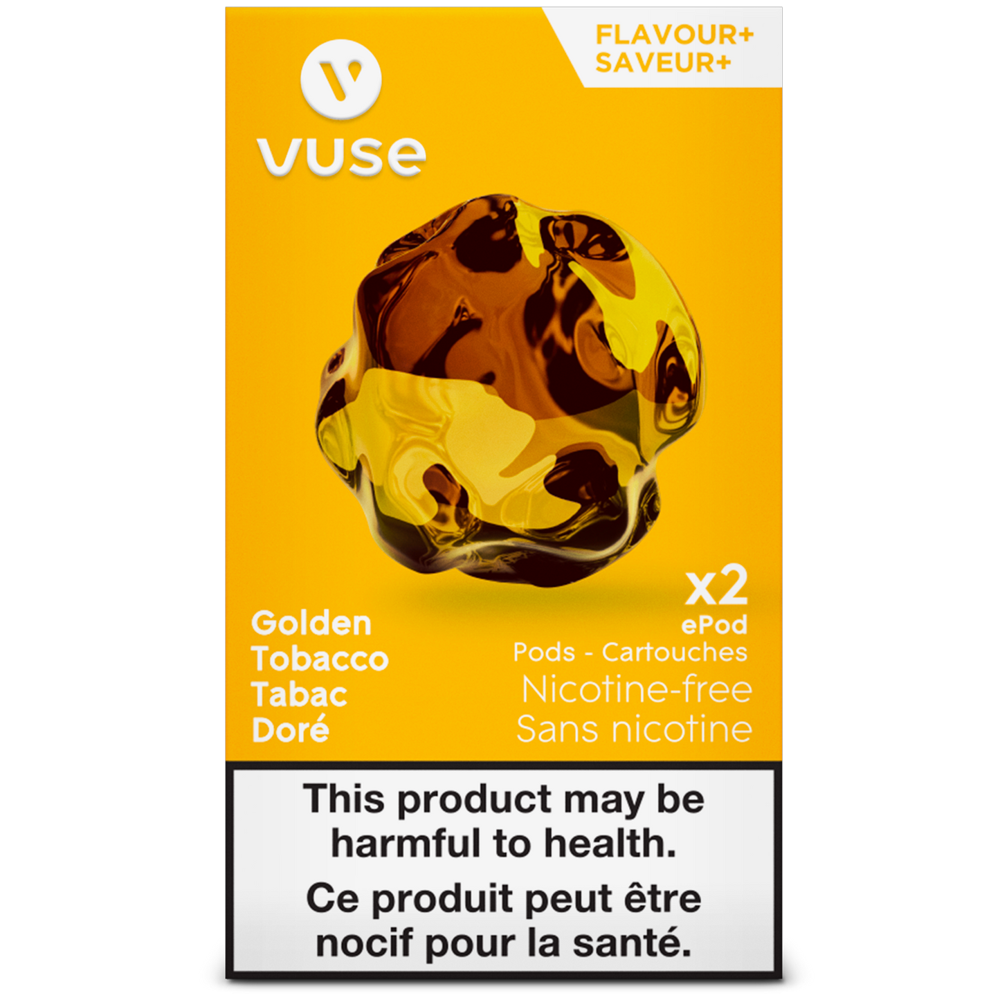 Vuse - Dosettes de remplacement Golden Tobacco ePod [Disponible Voir description]