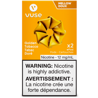 Vuse - Dosettes de remplacement Golden Tobacco ePod [Disponible Voir description]