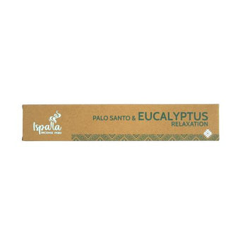 Ispalla Organic - "Relaxation" Palo Santo & Eucalyptus 10 Incense Sticks 9"