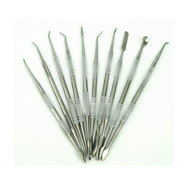 10 Pcs 440 Stainless Steel Dabber Tool Set