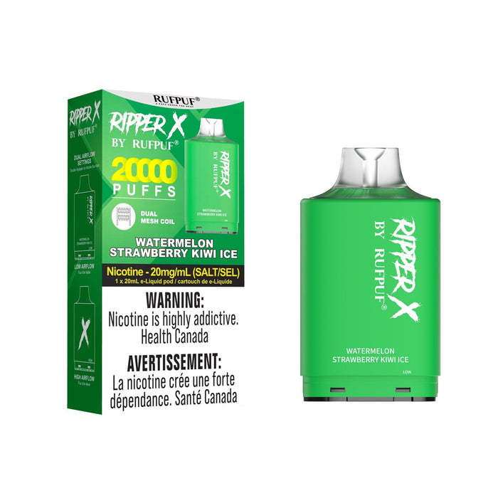 Pod de remplacement Gcore Rufpuf Ripper X 20 ml 20 000 ou 25 000 bouffées niveau X