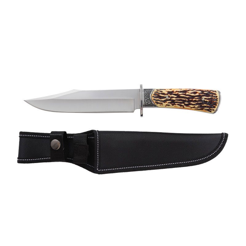 Xtreme - 12″ Ironhowl Stag Grip Hunting Knife