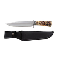 Xtreme - 12″ Ironhowl Stag Grip Hunting Knife