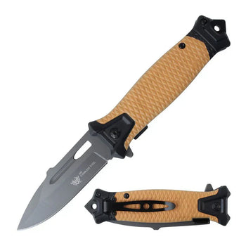 Xtreme© - 5.5" Foldable Pocket Knife - Desert Jackal