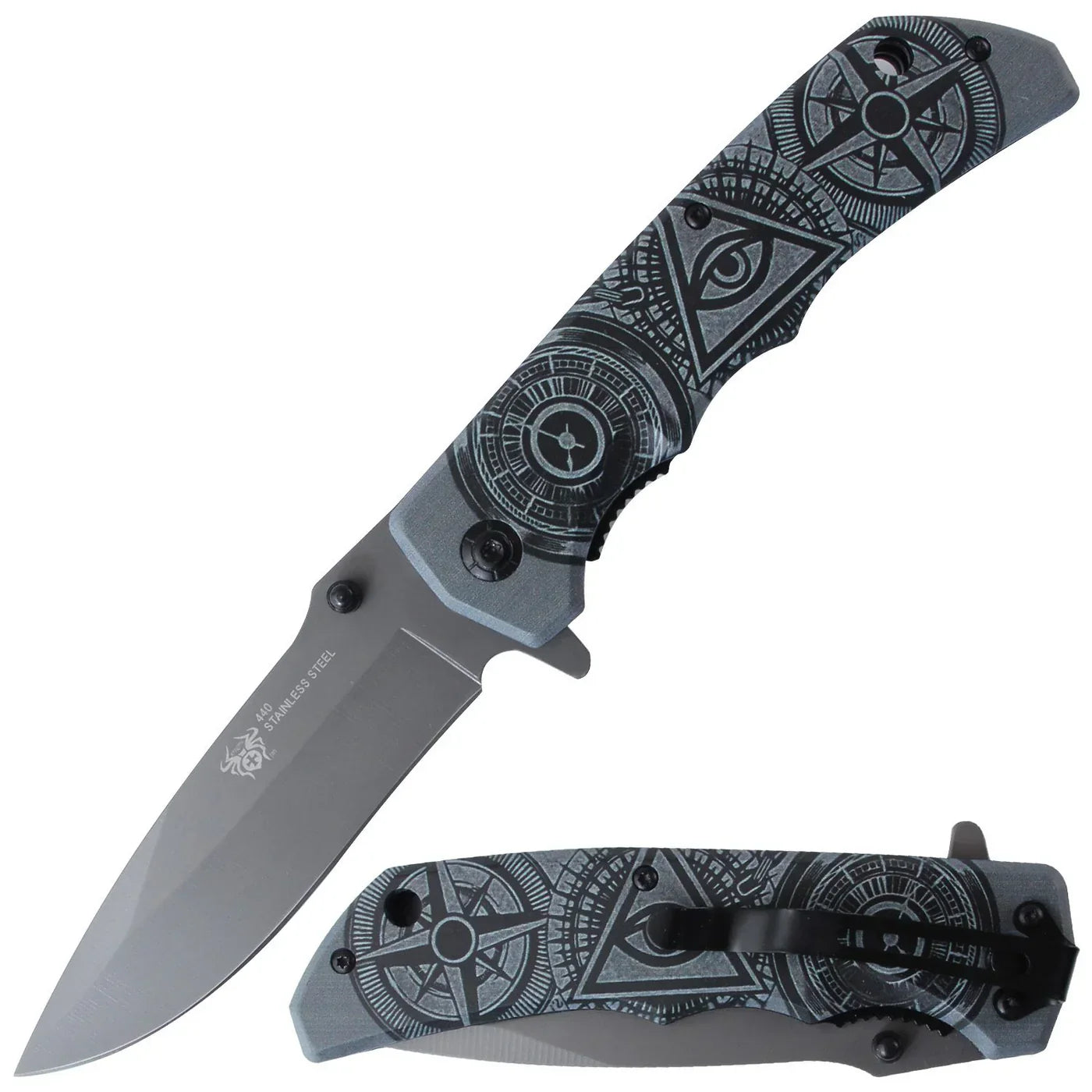 Xtreme - 5.5" Foldable Pocket Knife - Illuminati