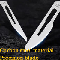 Carbon Steel Knife Set With No. 4 Handle