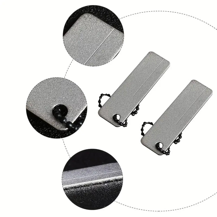 NewShark - Knife Sharpener Diamond Pocket Tool w/ Mini Keychain