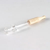 Pipe en verre One Hitter avec embout en bambou