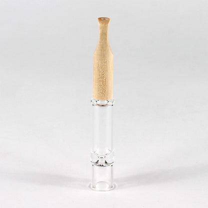 One Hitter Glass PIpe with Bamboo Tip