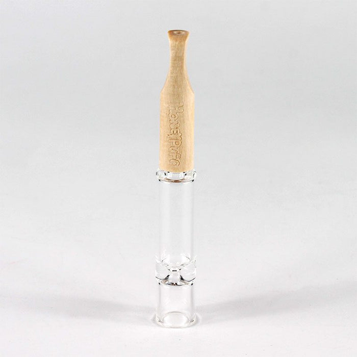 Pipe en verre One Hitter avec embout en bambou