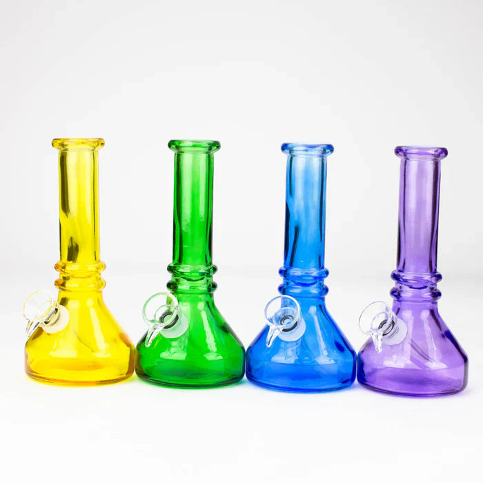 6" Heavy Colour Soft Glass Water Bong