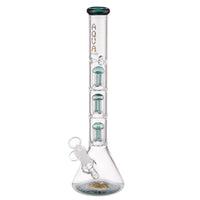 AQUA 15″ Glass Beaker Bong with 5 Arm Percolator And Ice Catcher