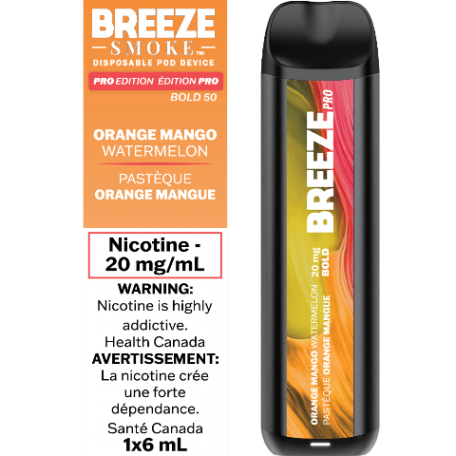 Vape jetable Breeze Pro 2000 bouffées 6 ml