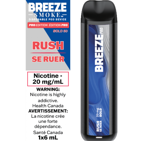 Vape jetable Breeze Pro 2000 bouffées 6 ml