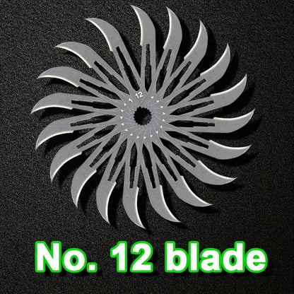 No. 12 Industrial Carbon Steel Blade - 10 pcs