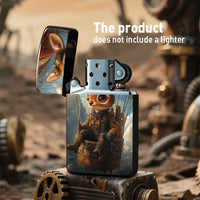 Steampunk Bunny & Gears Art Metal Lighter Shell