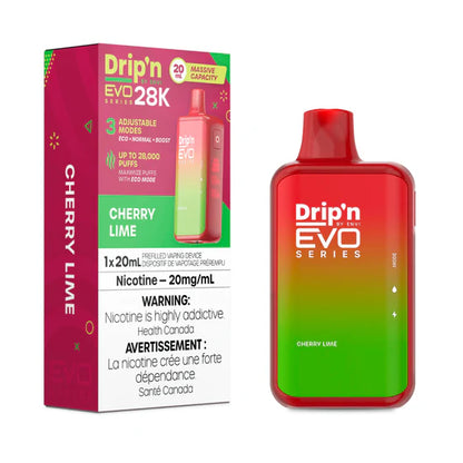 ENVI Drip'n EVO SERIES 28K Vape jetable rechargeable 20 ml