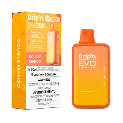 ENVI Drip'n EVO SERIES 28K Vape jetable rechargeable 20 ml