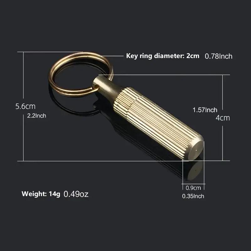 Mini Brass Keychain Pocket Knife