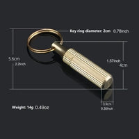 Mini Brass Keychain Pocket Knife