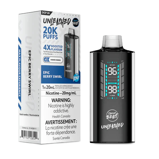 Flavour Beast Unleashed DCP 20K Puff Disposable Vape 20mL