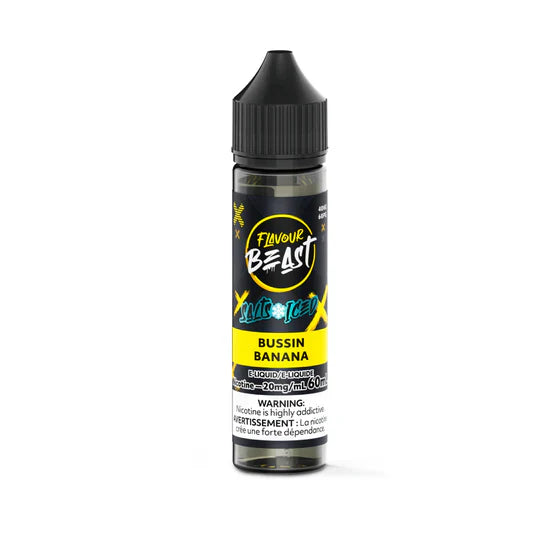 Flavour Beast E-Liquid 60mL Salts - Bussin Banana Iced