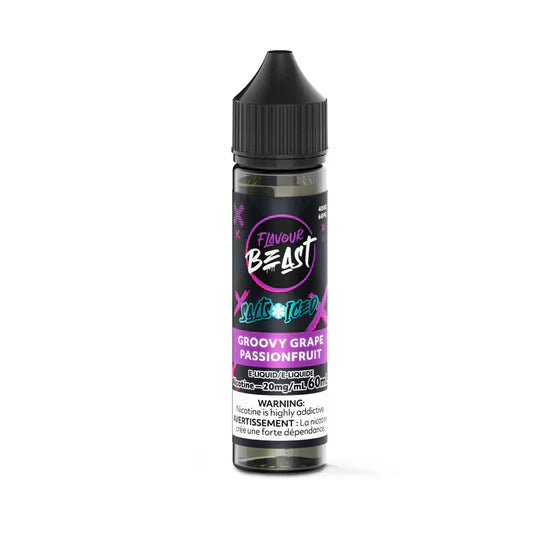 Flavour Beast E-Liquid 60mL Salts - Groovy Grape Passionfruit Iced