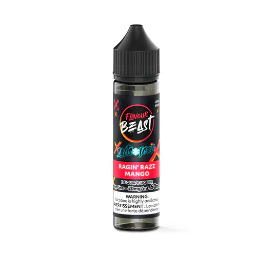 Flavour Beast E-Liquid 60mL Salts - Ragin' Razz Mango Iced