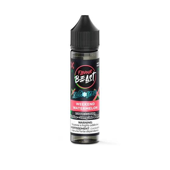 Flavour Beast E-Liquid 60mL Salts - Weekend Watermelon Iced